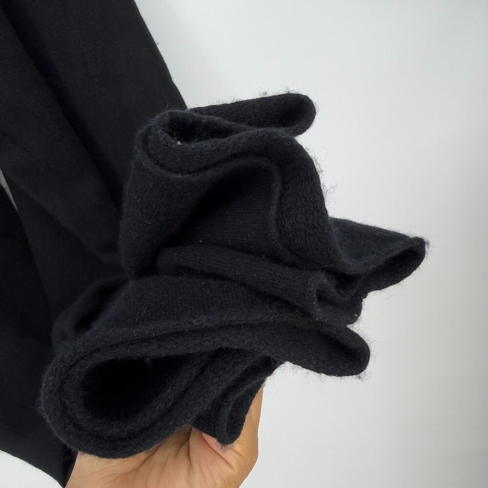 Naked Cashmere | Josie Wide Leg Pants in Black Cotton Cashmere Blend L - Picture 11 of 13
